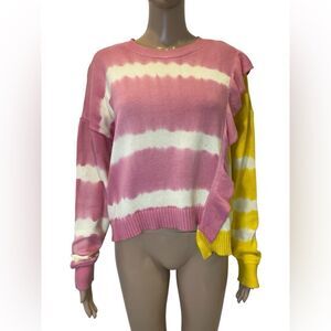 Parker Women's Jorja Asymmetrical Tie Dye Sweater size S